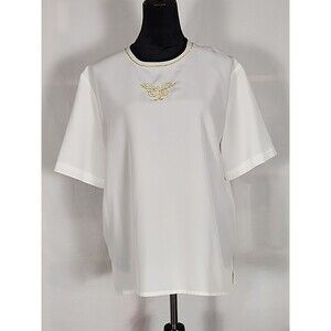 Vintage 1980s Regency Collection for Joyce Short Sleeve Embellished Blouse XL